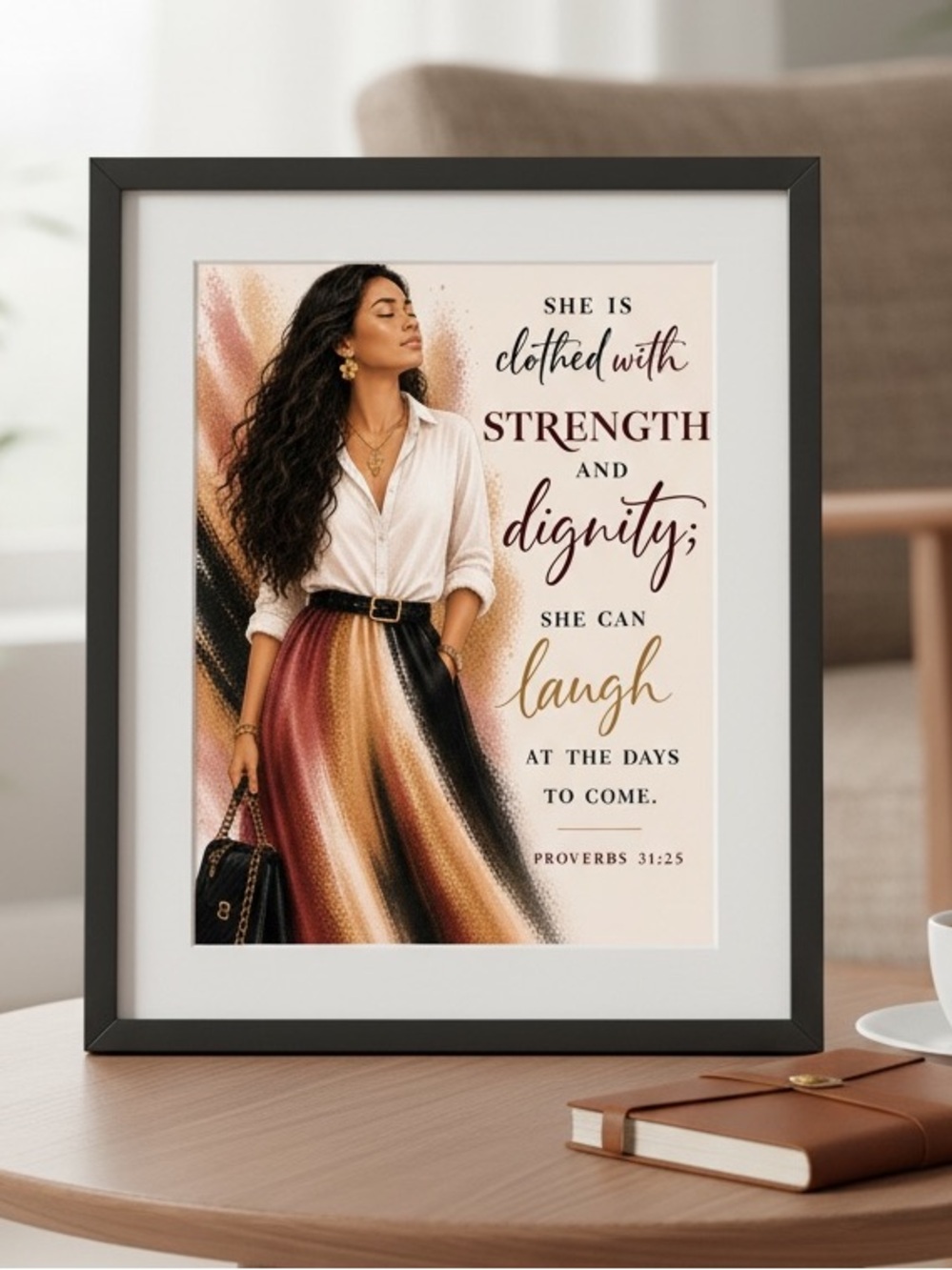 DDS Art Print, 8x10, Bible Verse, Paper Print, Unframed, Women’s Series
